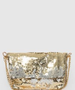 Sequin Foldover Party Clutch