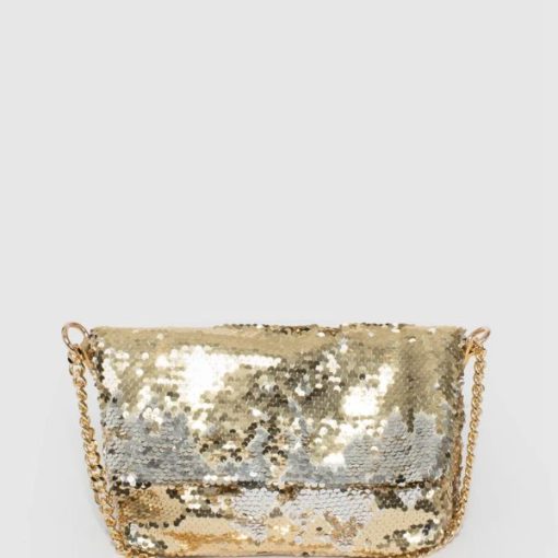 Sequin Foldover Party Clutch